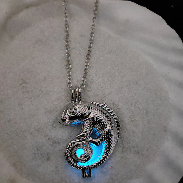 Glowing Gecko Necklace