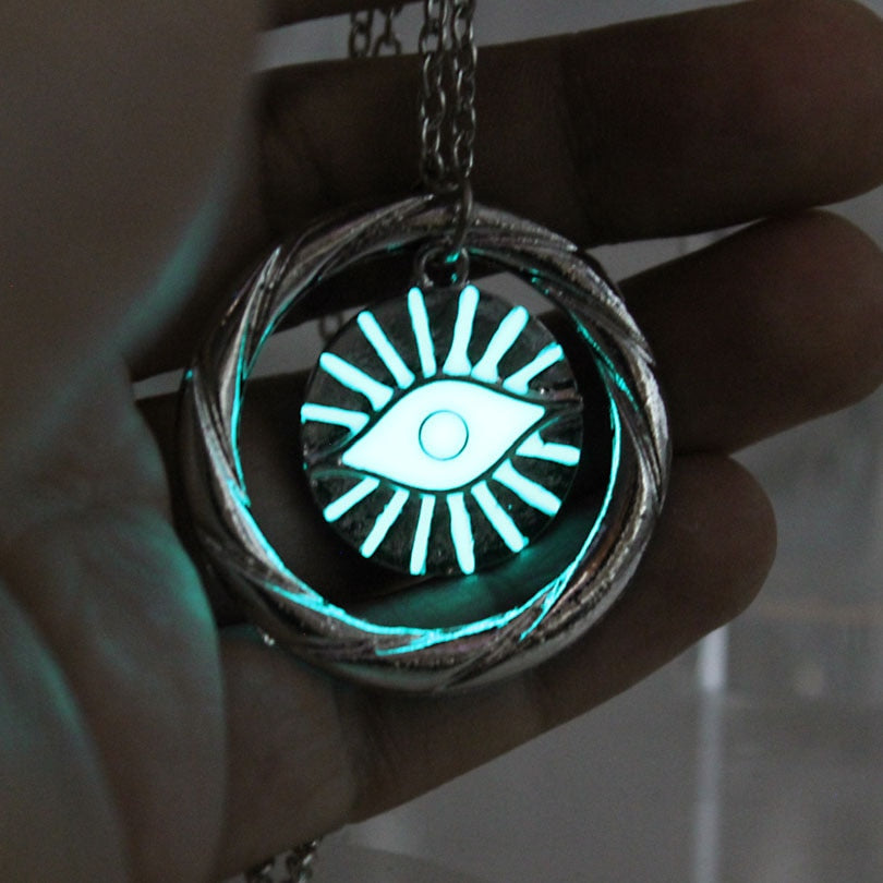 Glowing Eye of the Sun  Necklace