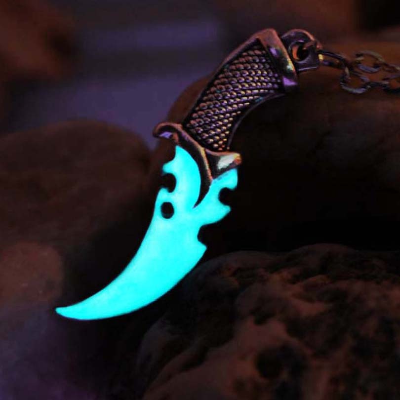 Glowing Knife Necklace